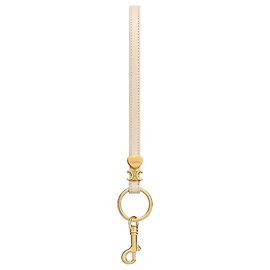 Céline Triomphe Charm Soft Calfskin Cream Bianco