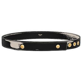 Céline Snap Belt Taurillon Leather Black Black