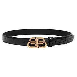 Balenciaga Ledergürtel Schwarz