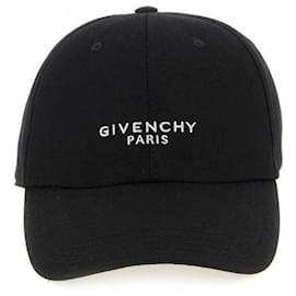 Givenchy Boné de algodão bordado Preto
