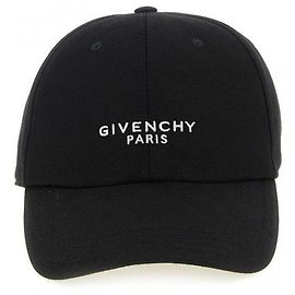 Givenchy Bestickte Baumwollkappe Schwarz