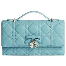 Dior My Bag Mini Turmaline Blue Cannage Lambskin Bleu