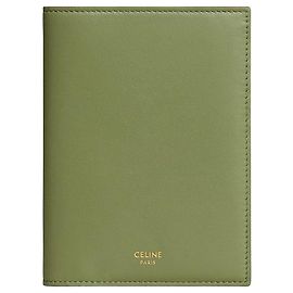 Céline Cover Passaporto in vitello morbido Light Khaki Sandcastle Marrone