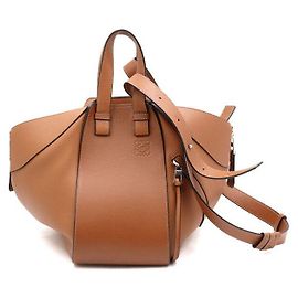 Loewe Hammock Small Brown Tote Bag Brown