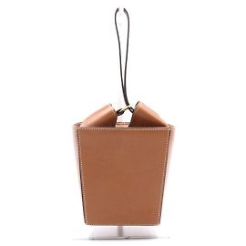 Céline Borsa Tote Smooth Box con tracolla in vitello marrone Marrone