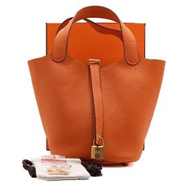 Hermès Sac cabas Picotin Lock Orange Orange
