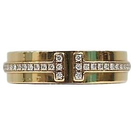 Tiffany & Co Gelber Diamantring, Gelbgold, Größe Silber