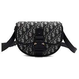 Dior Borsa a tracolla e borsa a spalla da uomo Oblique Gallop Mini Marrone