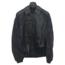 Louis Vuitton Mixed Leather Bomber Black