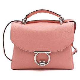 Salvatore Ferragamo Pink Gancini Magnifico Tote Bag with Silver Hardware Pink