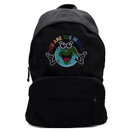 Balenciaga Explorer Logo Patch Canvas Unisex Backpack Black