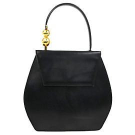 Céline Celine Vintage Leather Nero