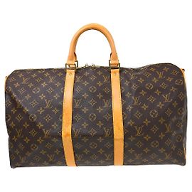 Louis Vuitton Keepall Bandoulière Monogram 50 Brown