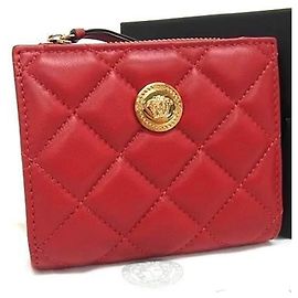 Portafoglio bi-fold Versace Rosso