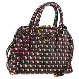 Sac à main PRADA Saffiano 2way Multicolor Auth 196210V Multicolore