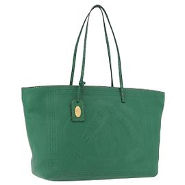 Sac Tote FENDI en cuir Vert Or Argent Auth 195755V Argenté Doré Vert