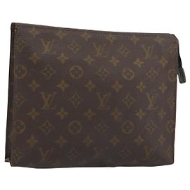 LOUIS VUITTON Monogram Poche Toilette 26 Pouch M47542 LV Auth 196116 Monogramma