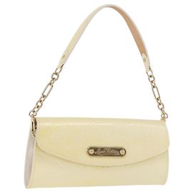 LOUIS VUITTON Monogram Vernis Sunset Bluebird Bag Perle M93541 LV Auth 196803A Andere