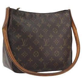 Borsa a tracolla LOUIS VUITTON Monogram Looping MM M51146 LV Auth 195339 Monogramma