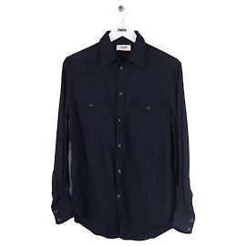 Céline Hemd Blau Synthetik M Blau