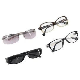 Occhiali da sole GUCCI Christian Dior Balenciaga Set da 4 Nero Marrone grigio Auth BA14527 Marrone Nero