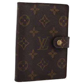 LOUIS VUITTON Monogram Agenda PM Day Planner Cover R20005 LV Auth 180953 Monogram