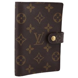 LOUIS VUITTON Monogram Agenda PM Day Planner Cover R20005 LV Auth 180952 Monogram