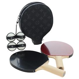 LOUIS VUITTON Monogram Eclipse Set Ping Pong James Club Case LV Auth BA14606SM Monogramma