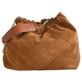 Sac à main Ba&Sh June en daim camel Camel