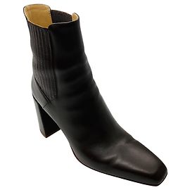 Gabriela Hearst Brown Leather Ankle Boots Brown