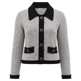 L'Agence White / Black Arielle Knit Jacket Multicolor