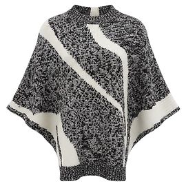 3.1 Phillip Lim Strickpullover im Cape-Stil Schwarz / Elfenbein Schwarz