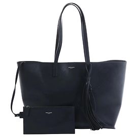 Borsa Tote Saint Laurent in pelle nera 509233 Nero