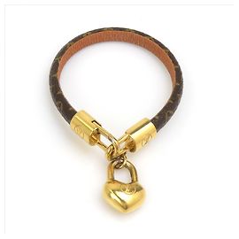 Pulsera con Dijes Monogram Louis Vuitton Castaño Monograma