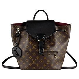Louis Vuitton Monogram Montsouris NM PM Backpack Black Monogram