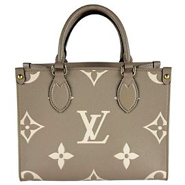 Bolsa Louis Vuitton Monogram Empreinte OnTheGo PM Cinza