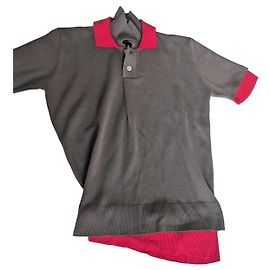 Polo Jacquemus in lana merino marrone e rossa Marrone Rosso