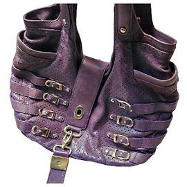 Jimmy Choo Handtasche aus perforiertem lila Leder Lila