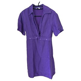 Splendide Robe Sandro Neuve avec Étiquettes - Modèle 'H23LUCE' - Violet Intense - Taille 34 Violet