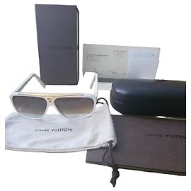 Gafas de sol Louis Vuitton Attitude Aviator Blanco Dorado