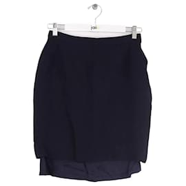 Yves Saint Laurent Rock aus Wolle marineblau Marineblau