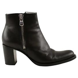 Botines Free Lance de cuero negro Negro