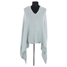 Eric Bompard Green Cashmere Poncho Green