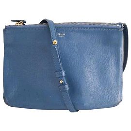 Céline Sac à bandoulière bleu Bleu
