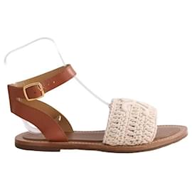 Céline Lympia Mules Brown Leather Brown