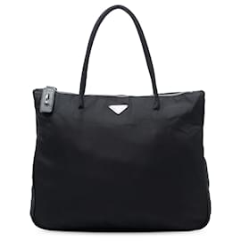 Borsa Tote Prada Tessuto Nera Nero