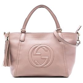 Bolsa Soho Cellarius Small em couro granulado rosa Gucci Rosa