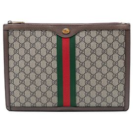 Clutch Gucci GG Supreme Ophidia Beige Beige
