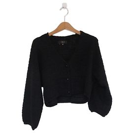 Autre Marque Cardigan corto in maglia DAKS Nero