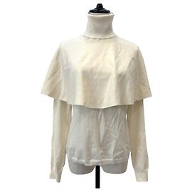 Autre Marque EPOCA 2way Strickware aus superfeiner Wolle Weiß Aus weiß